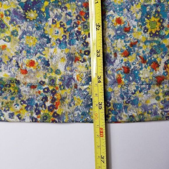 Rachel Roy Floral Print Dress • Tie Neck • Peek-a-Boo Sleeves • Flowy w/ Pockets - Picture 10 of 10